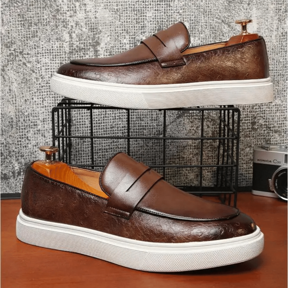 Leather Moccasin Slip-On for Men